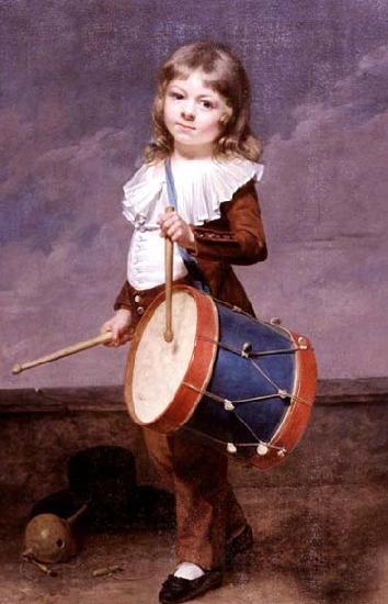 Martin  Drolling Portrait of the Artist-s Son as a Drummer